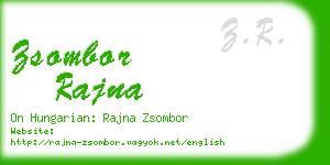 zsombor rajna business card
